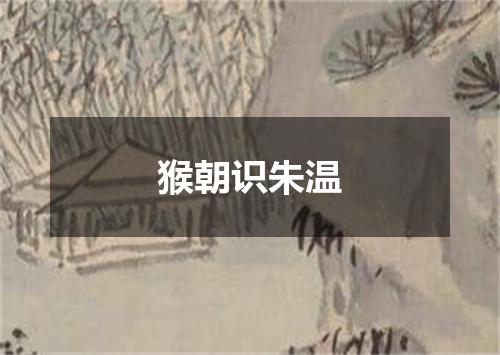 猴朝识朱温