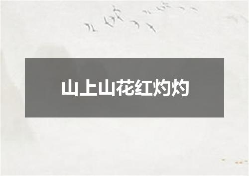 山上山花红灼灼