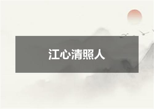 江心清照人
