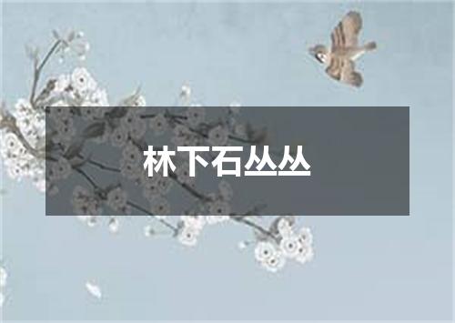 林下石丛丛