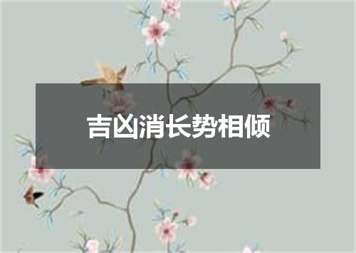 吉凶消长势相倾