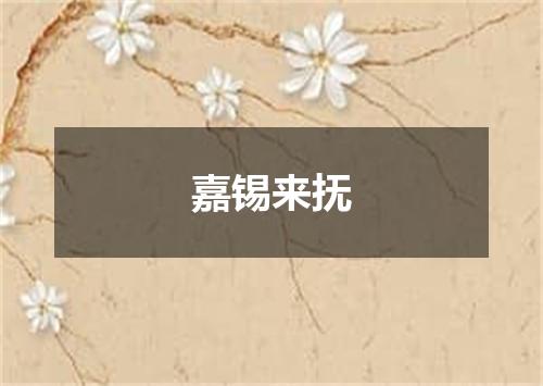 嘉锡来抚