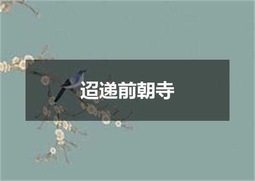 迢递前朝寺