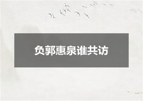 负郭惠泉谁共访