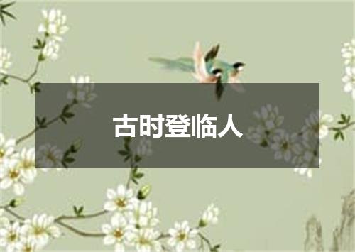古时登临人
