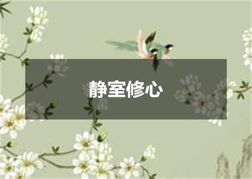 静室修心