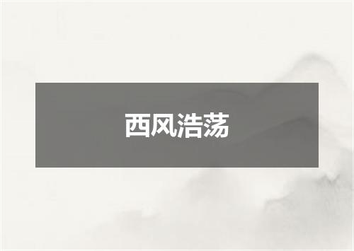 西风浩荡
