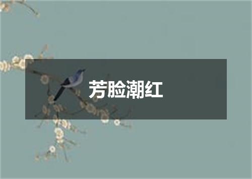 芳脸潮红
