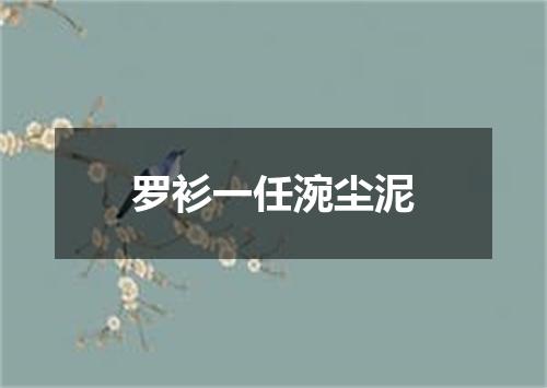 罗衫一任涴尘泥