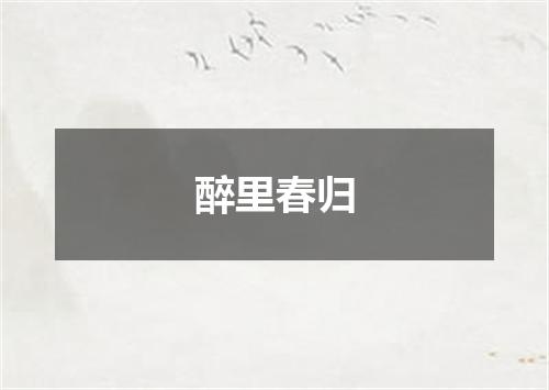 醉里春归