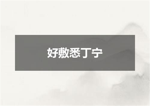好敷悉丁宁