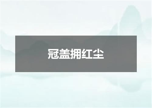 冠盖拥红尘