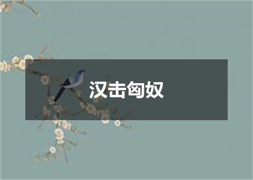 汉击匈奴