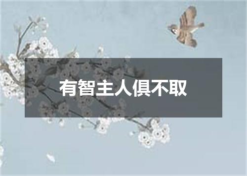 有智主人俱不取