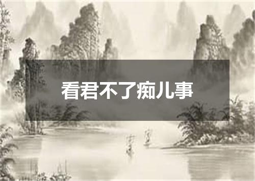 看君不了痴儿事