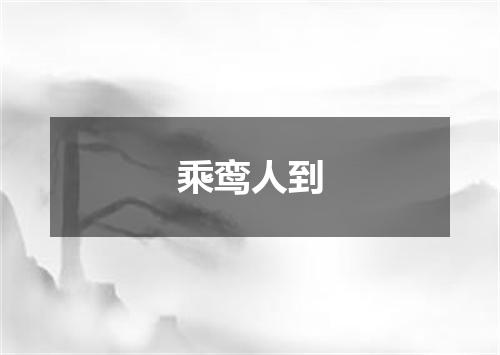 乘鸾人到