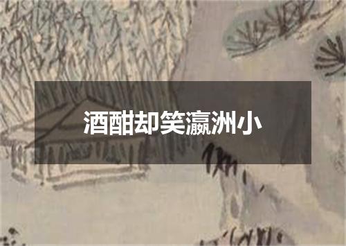 酒酣却笑瀛洲小