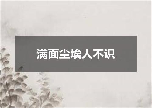 满面尘埃人不识