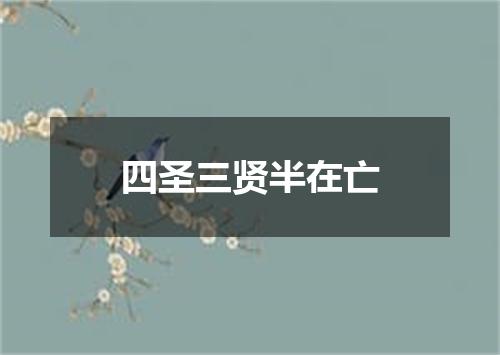 四圣三贤半在亡