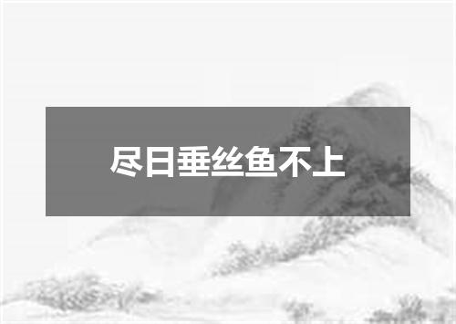 尽日垂丝鱼不上
