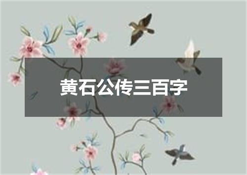 黄石公传三百字