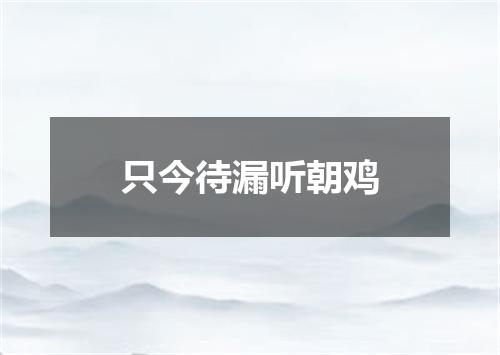 只今待漏听朝鸡