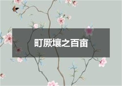 町厥壤之百亩