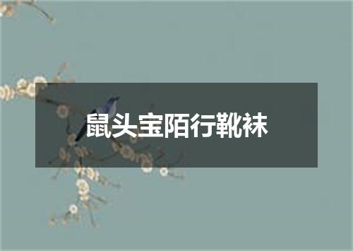 鼠头宝陌行靴袜