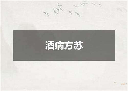 酒病方苏