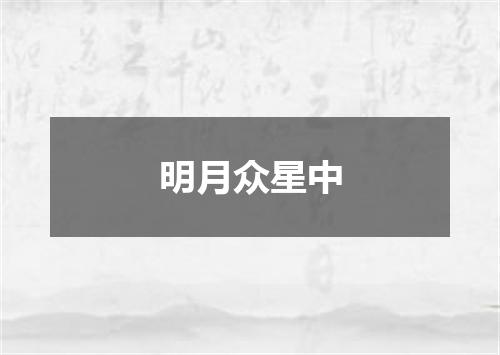明月众星中