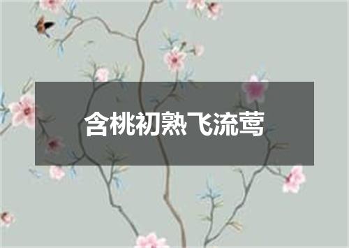 含桃初熟飞流莺