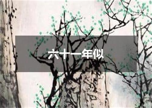 六十一年似