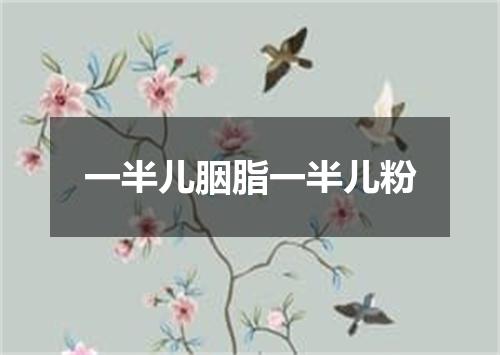 一半儿胭脂一半儿粉