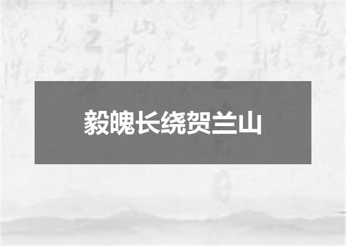 毅魄长绕贺兰山