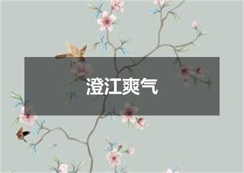 澄江爽气