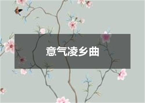 意气凌乡曲
