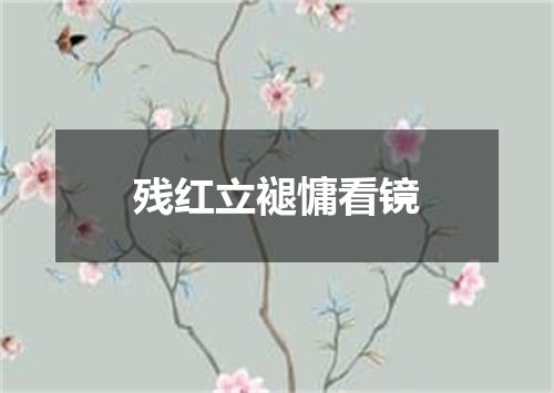 残红立褪慵看镜