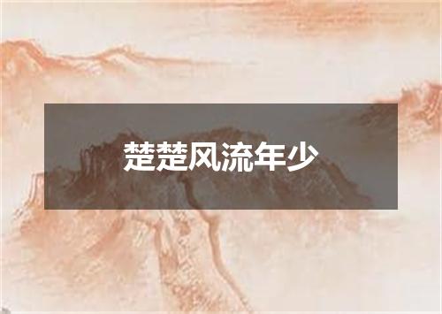 楚楚风流年少