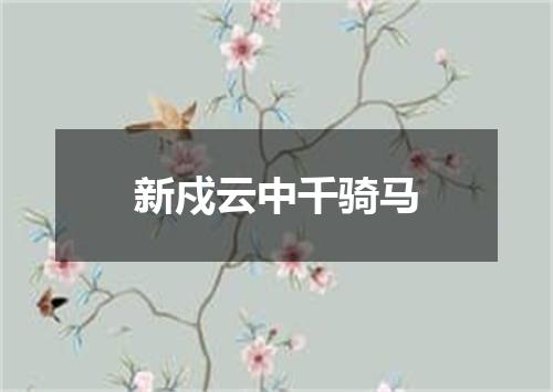 新戍云中千骑马