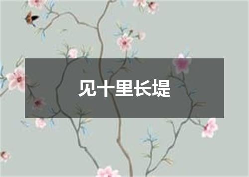 见十里长堤