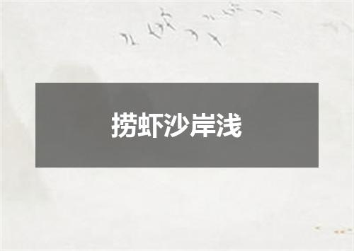 捞虾沙岸浅