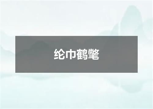 纶巾鹤氅