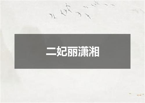 二妃丽潇湘