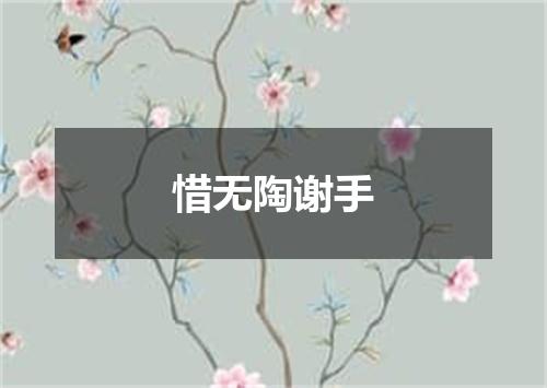 惜无陶谢手