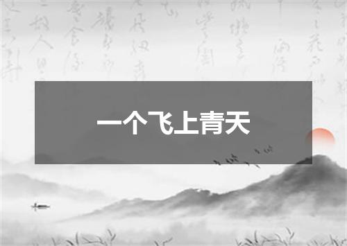 一个飞上青天
