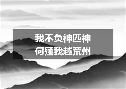 我不负神匹神何殛我越荒州