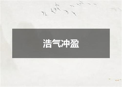 浩气冲盈