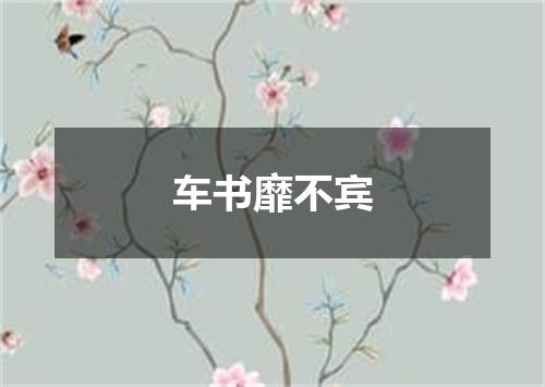车书靡不宾