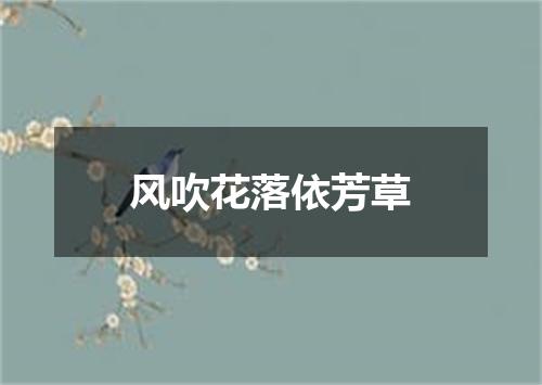 风吹花落依芳草