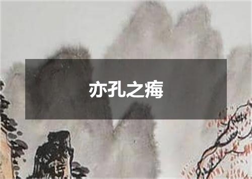 亦孔之痗